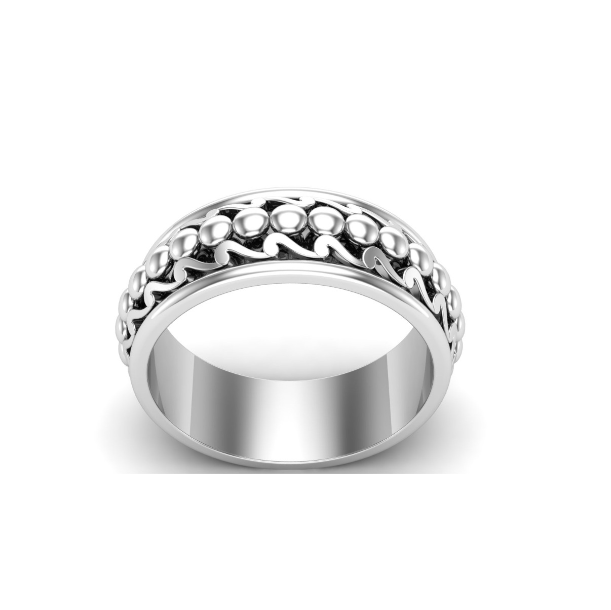 Bague anneau argent Vril